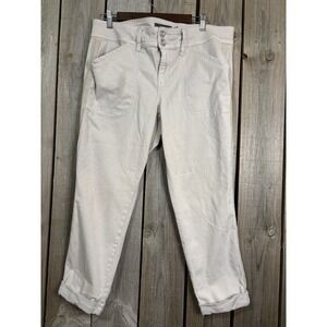 Torrid Women's‎ Pants Size 14 Off White Stretch Utility Carpenter Style Casual